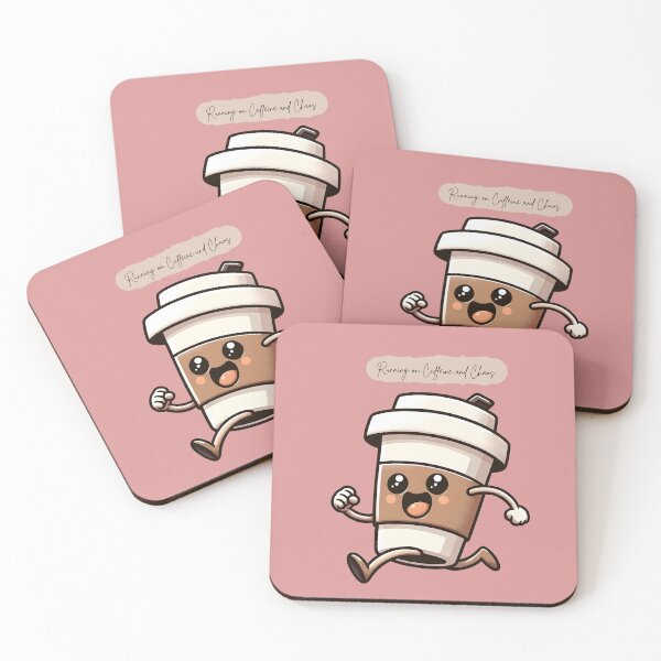 Item preview, Running on Caffeine and Chaos – Funny Aesthetic Quote Design designed and sold by CozyDreamNest.