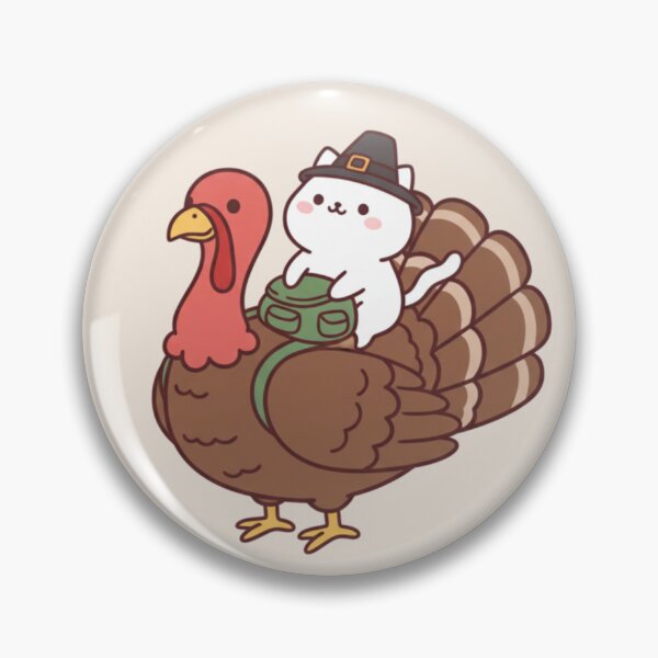 Item preview, Cat Riding Turkey Happy Thanksgiving Day designed and sold by trutut.