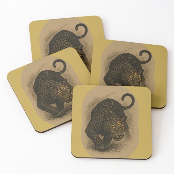 Item preview, Prowling Jaguar Focus – Art Deco Control designed and sold by SavannaStrikes.