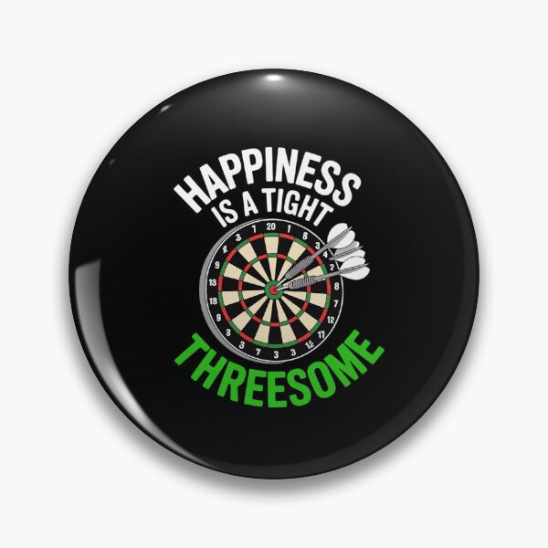 Item preview, Happiness is a tight Threesome Darts designed and sold by Idarmotar.