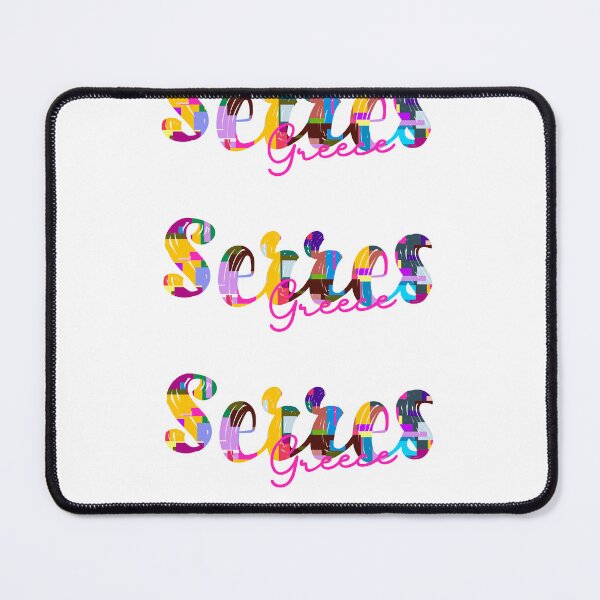 Item preview, Serres, Greece, Vibrant Abstract City Typography Art designed and sold by Wanderful-roads.