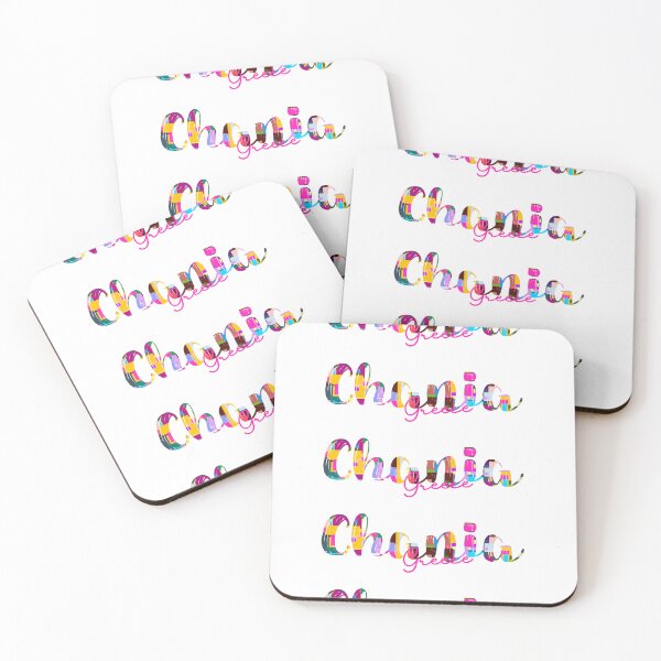 Item preview, Chania, Greece, Vibrant Abstract City Typography Art designed and sold by Wanderful-roads.