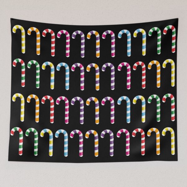 Item preview, Colored barley sugars on black background designed and sold by EyeTrickster.