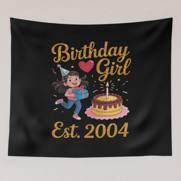 Item preview, Happy Birthday Girl Est 2004 Turning 21 Years Old to Me You designed and sold by Idarmotar.