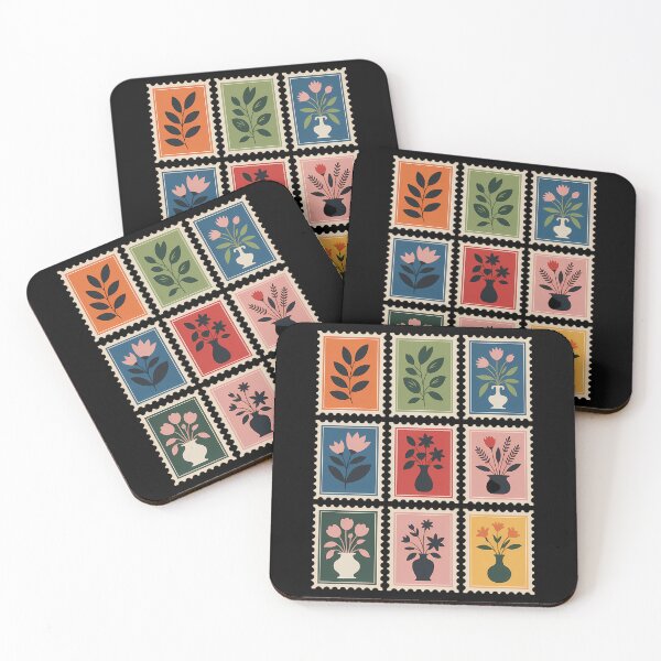 Item preview, Whimsical Flower Postage Stamps Boho Flower Girly designed and sold by Moon-Ape.