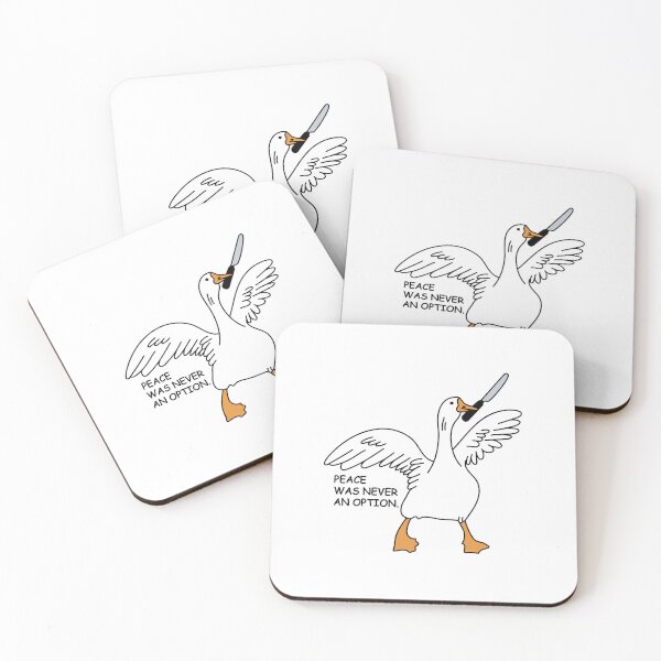 Item preview, Peace was never an option. Funny Goose. Goose with Knife.  designed and sold by CoCoArt-Ua.
