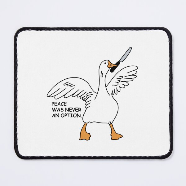 Item preview, Peace was never an option. Funny Goose. Goose with Knife.  designed and sold by CoCoArt-Ua.