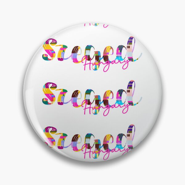 Item preview, Szeged, Hungary, Vibrant Abstract City Typography Art designed and sold by Wanderful-roads.