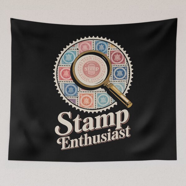 Item preview, Stamps STAMP ENTHUSIAST Stamp Collector designed and sold by Moon-Ape.