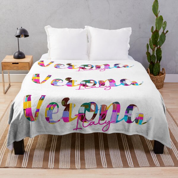 Item preview, Verona, Italy, Vibrant Abstract City Typography Art designed and sold by Wanderful-roads.