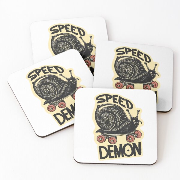 Item preview, Funny Snail on Skateboard — “Speed Demon” Design designed and sold by SleekLineSketches.