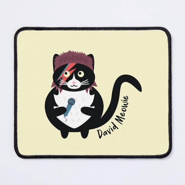 Item preview, David Meowie | Yellow designed and sold by annemyne.