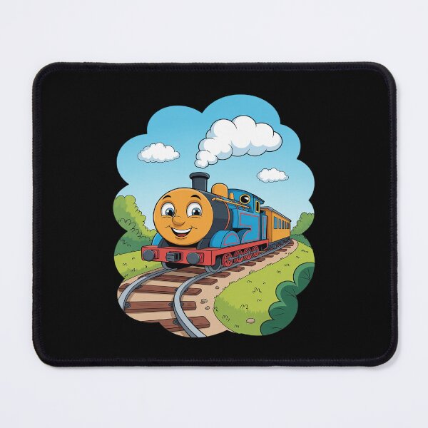 Item preview, Happy Cartoon Trains Colorful Smiling Locomotive Kids Train designed and sold by Idarmotar.
