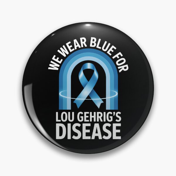 Item preview, We Wear Blue Lou Gehrig's Disease Awareness ALS Family designed and sold by Moon-Ape.