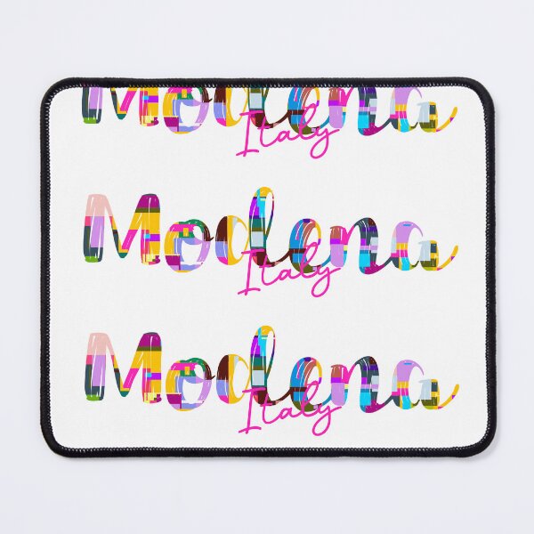 Item preview, Modena, Italy, Vibrant Abstract City Typography Art designed and sold by Wanderful-roads.