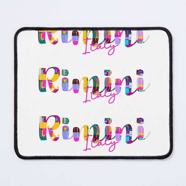 Item preview, Rimini, Italy, Vibrant Abstract City Typography Art designed and sold by Wanderful-roads.