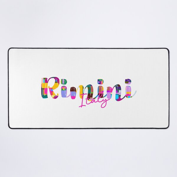 Item preview, Rimini, Italy, Vibrant Abstract City Typography Art designed and sold by Wanderful-roads.