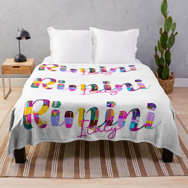 Item preview, Rimini, Italy, Vibrant Abstract City Typography Art designed and sold by Wanderful-roads.