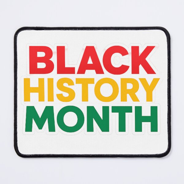 Artikelvorschau, Textkonzept zum Black History Month im isolierten PNG-Format, kräftige Farben, KI-generiert entworfen und verkauft von dvoevnore.