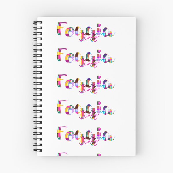 Item preview, Foggia, Italy, Vibrant Abstract City Typography Art designed and sold by Wanderful-roads.