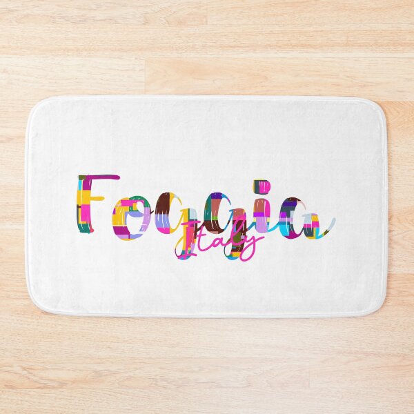 Item preview, Foggia, Italy, Vibrant Abstract City Typography Art designed and sold by Wanderful-roads.