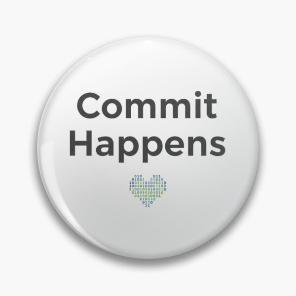 Item preview, Commit Happens Funny Code Quote designed and sold by WiserShop.