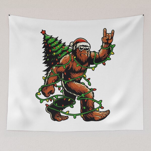 Item preview, Vintage Tree Holiday Bigfoot Christmas Lights Christmas Retro Festive Classic designed and sold by FrankyTepper.