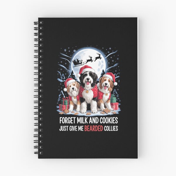 Item preview, Forget Milk and Cookies Just Give Me Bearded Collies Xmas designed and sold by VENOM0RIOT.