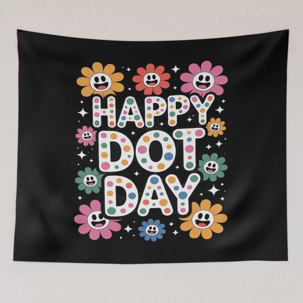 Item preview, Happy Dot Day Floral Inspiration Teacher Girl Kid Polka Dot designed and sold by Idarmotar.