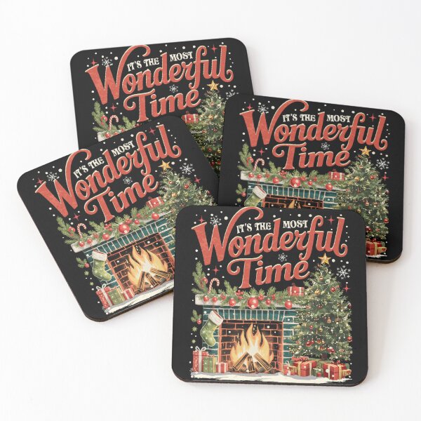 Item preview, Christmas Time, It's The Most Wonderful Time, Christmas, Vintage Christmas designed and sold by BlightedArt.