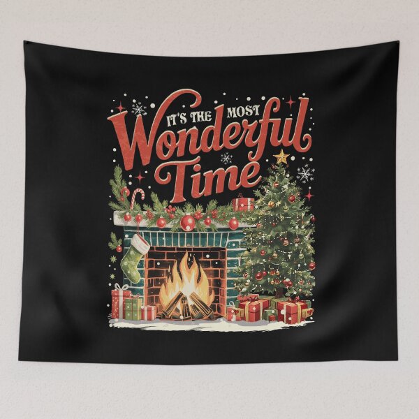 Item preview, Christmas Time, It's The Most Wonderful Time, Christmas, Vintage Christmas designed and sold by BlightedArt.