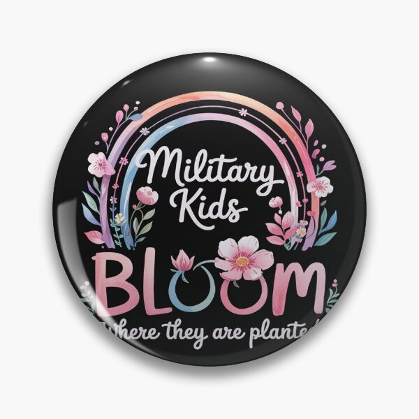 Item preview, Military Kid Dandelion Bloom Where They're Planted Purple Up designed and sold by LegendsArt75.