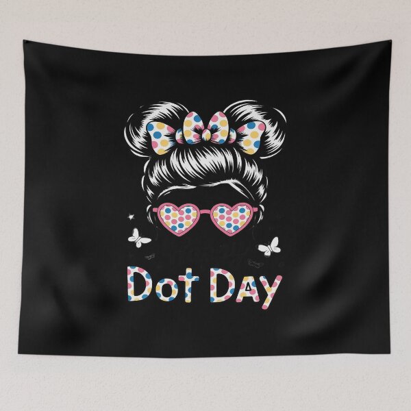 Item preview, Happy Dot Day Messy Bun Kids Teacher Colorful Dot Day 2025 designed and sold by Idarmotar.
