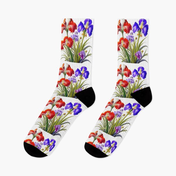 Item preview, Abstract Tropical Iris Flowers Pattern designed and sold by LanaGustavsson.