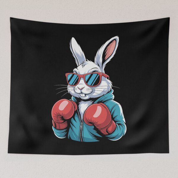 Item preview, Happy Easter Bunny Boxing Rabbit designed and sold by Idarmotar.