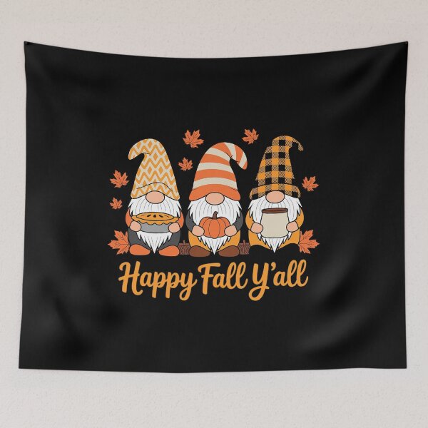 Item preview, Happy Fall Y'all Gnome Pumpkin Autumn Thanksgiving designed and sold by Idarmotar.