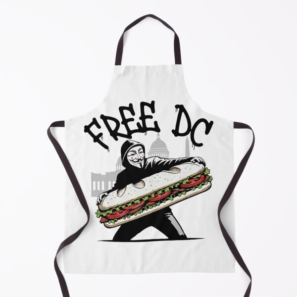 Item preview, Free DC Sandwich Guy Banksy Parody - Viral Protest Meme Street Sticker designed and sold by GeniePixel.