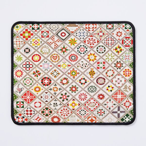 Item preview, Vintage Friendship Quilt 1842 – Antique Handmade Textile for Ella Maria Deacon | 19th Century Heirloom Quilt designed and sold by UBU-space.