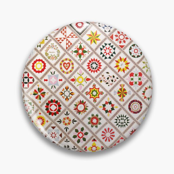 Item preview, Vintage Friendship Quilt 1842 – Antique Handmade Textile for Ella Maria Deacon | 19th Century Heirloom Quilt designed and sold by UBU-space.