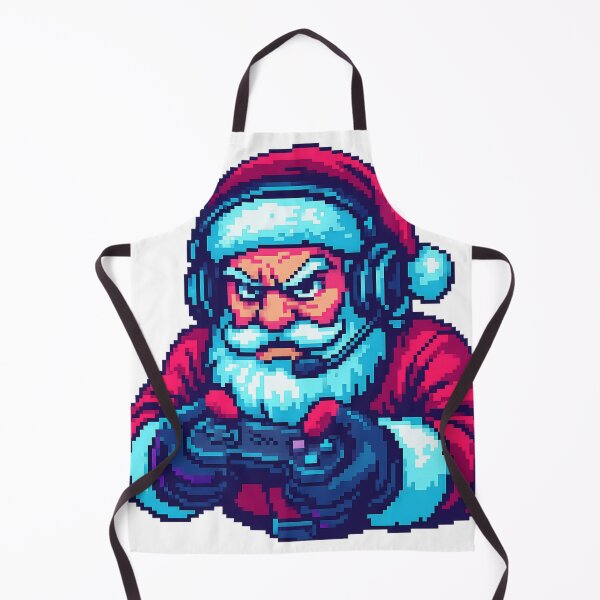 Item preview, Pixel Santa Gamer | Retro Christmas Art designed and sold by SoulenCify.