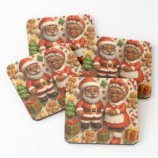 Item preview, Seamless Christmas Pattern with Santa and Mrs. Claus designed and sold by K3DreamKreations .