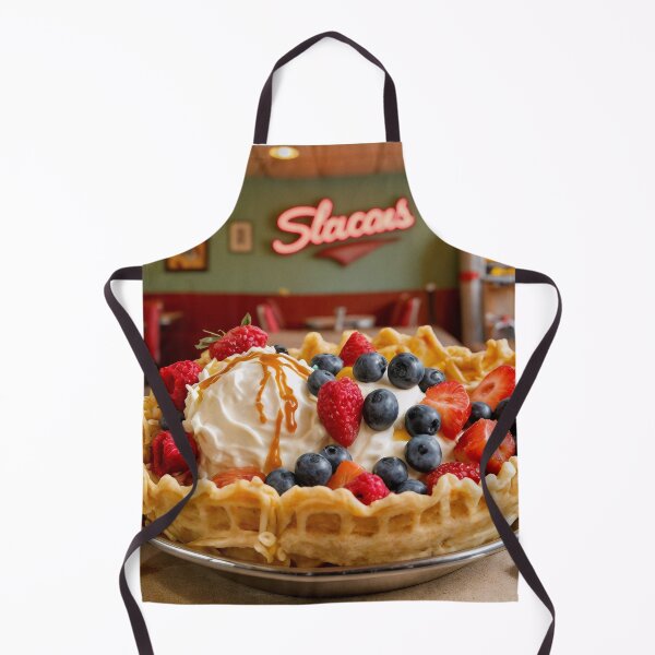 Item preview, Delicious Belgian Waffle with Fresh Berries in Retro American Diner designed and sold by Arcadia World.