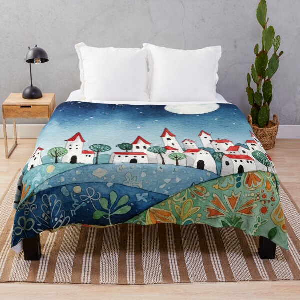 Item preview, Small town on hills designed and sold by Design4uStudio.