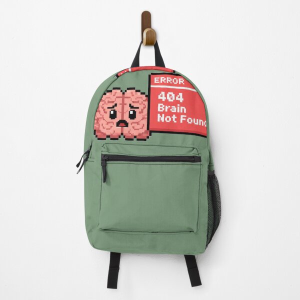 Item preview, 404 Brain Not Found Pixel Art designed and sold by WiserShop.