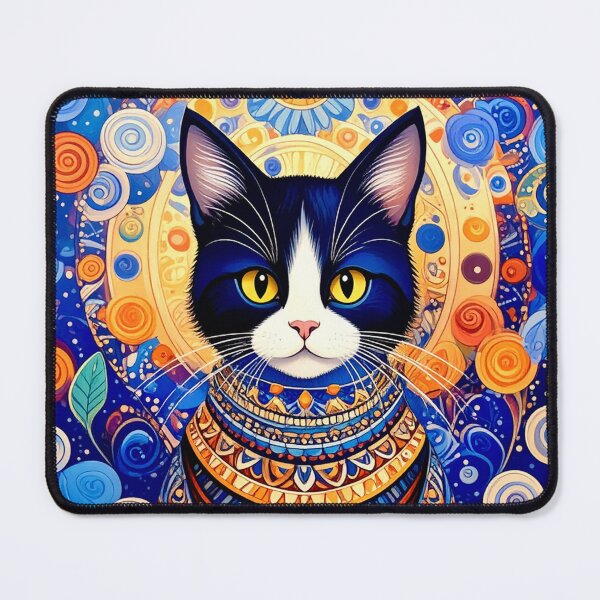 Item preview, Klimt Cat in Elegant Costume designed and sold by Vicky Brago-Mitchell®.
