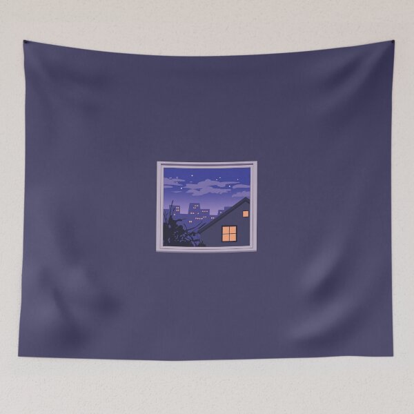 Item preview, Night Time Window View Minimalist designed and sold by PastelPixelCo.