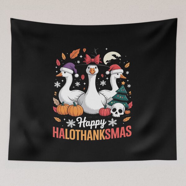 Item preview, Happy HalloThanksMas Goose Animal Lovers Owners Farmer designed and sold by Idarmotar.