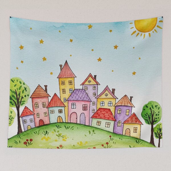 Item preview, Picturesque village designed and sold by Design4uStudio.