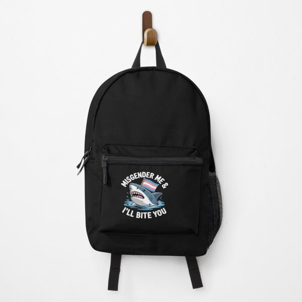 Item preview, Misgender Me And I'll Bite Trans Shark LGBT Pride Month designed and sold by GaryPacheco6.