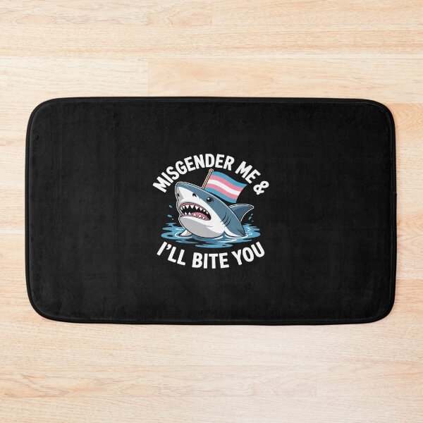 Item preview, Misgender Me And I'll Bite Trans Shark LGBT Pride Month designed and sold by GaryPacheco6.